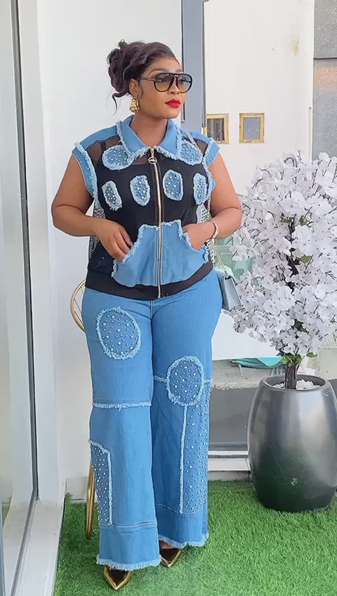 ADELA DENIM SET