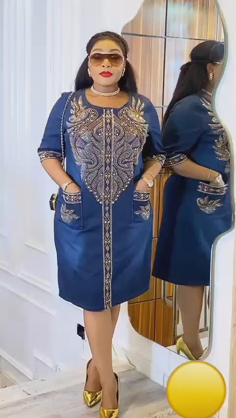 GIGI LUXURY DENIM DRESS