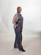 DAISY FADED COMBO JEANS SET