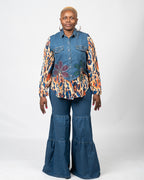 VENESSA DENIM PANTS SET