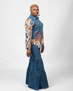 VENESSA DENIM PANTS SET
