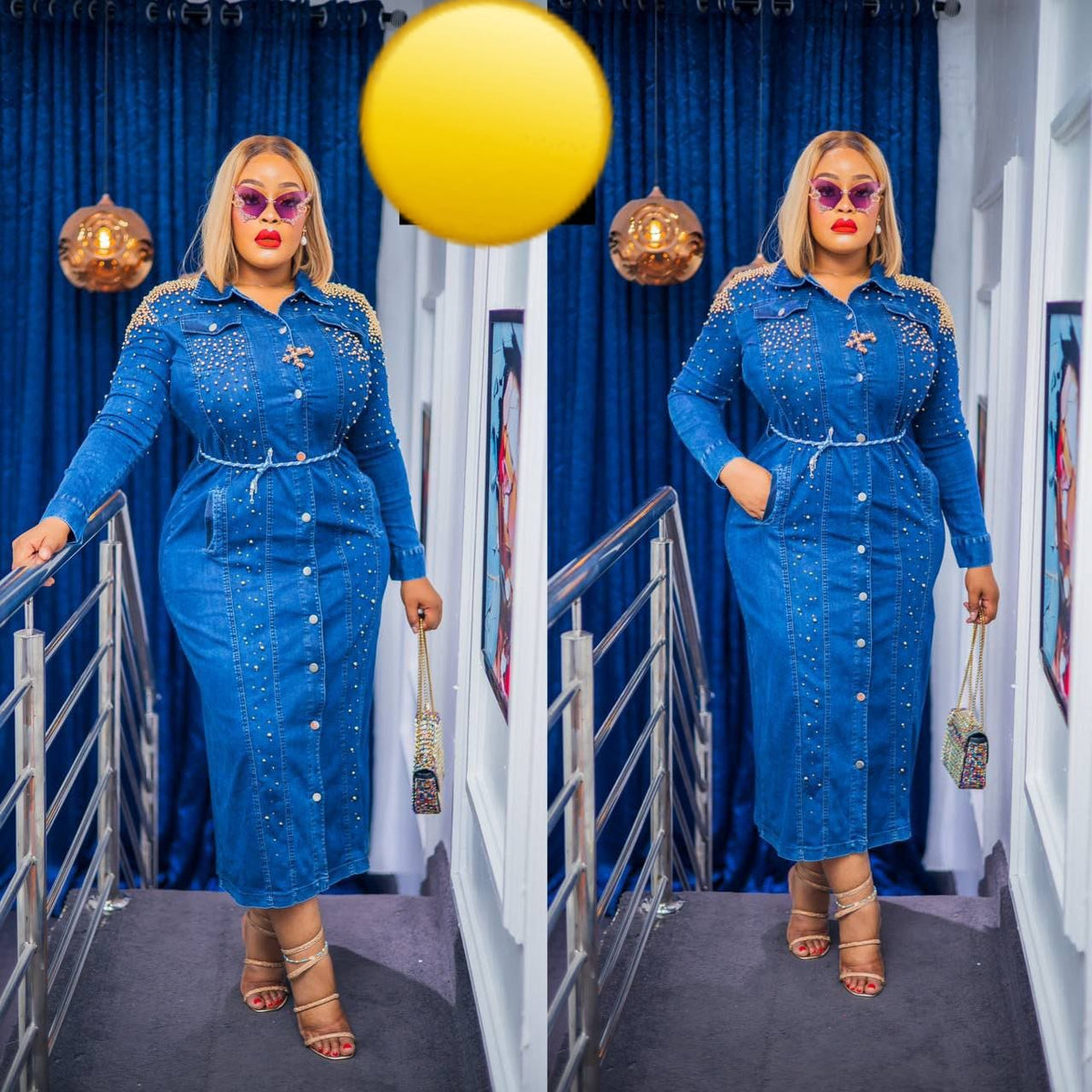 SHELIA DENIM DRESS