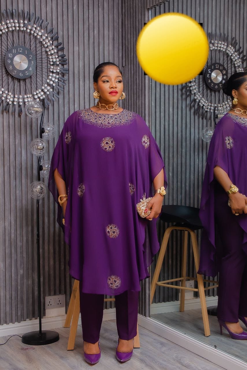 PURPLE 3 PICS PANTS SET