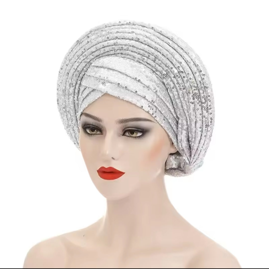 NEW SEQUIN TURBAN