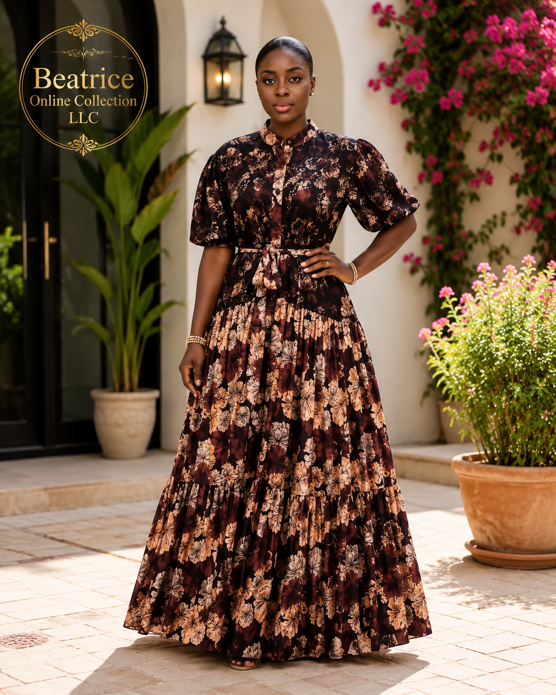QUEEN MAI FLORAL DRESS