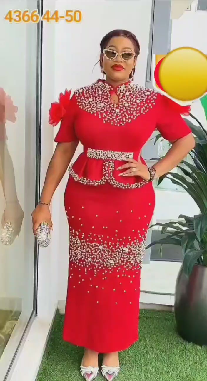 JACKIE LUXURY RHINESTONES SKIRT AND TOP