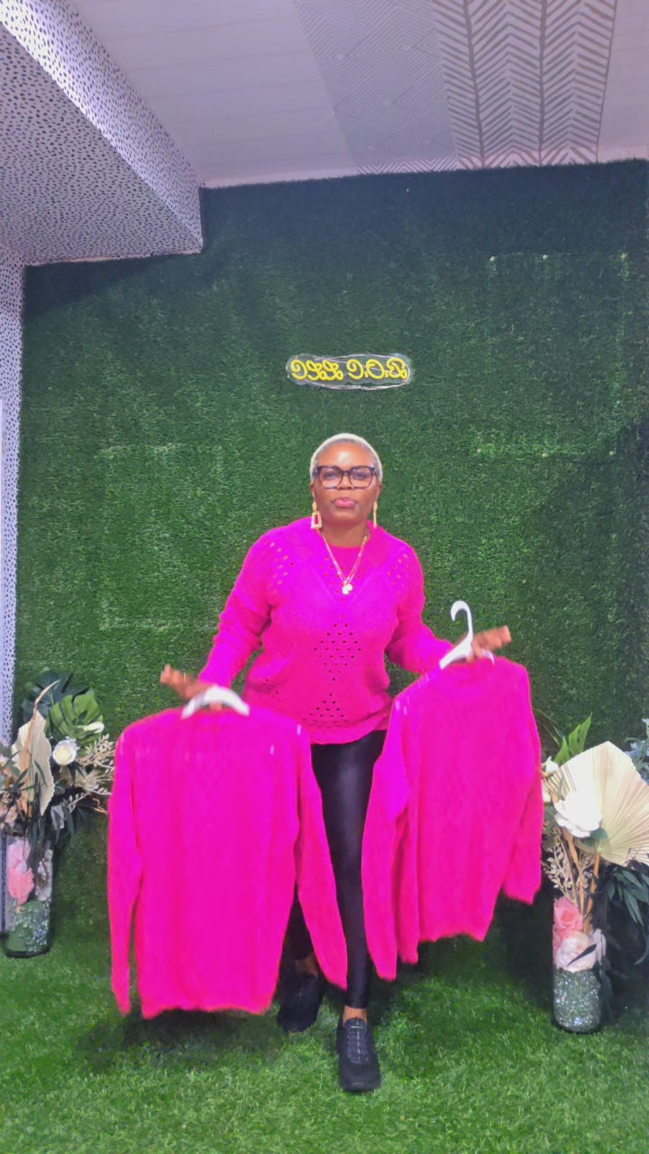 KIM KNITTED SWEATER ( TOP ONLY )