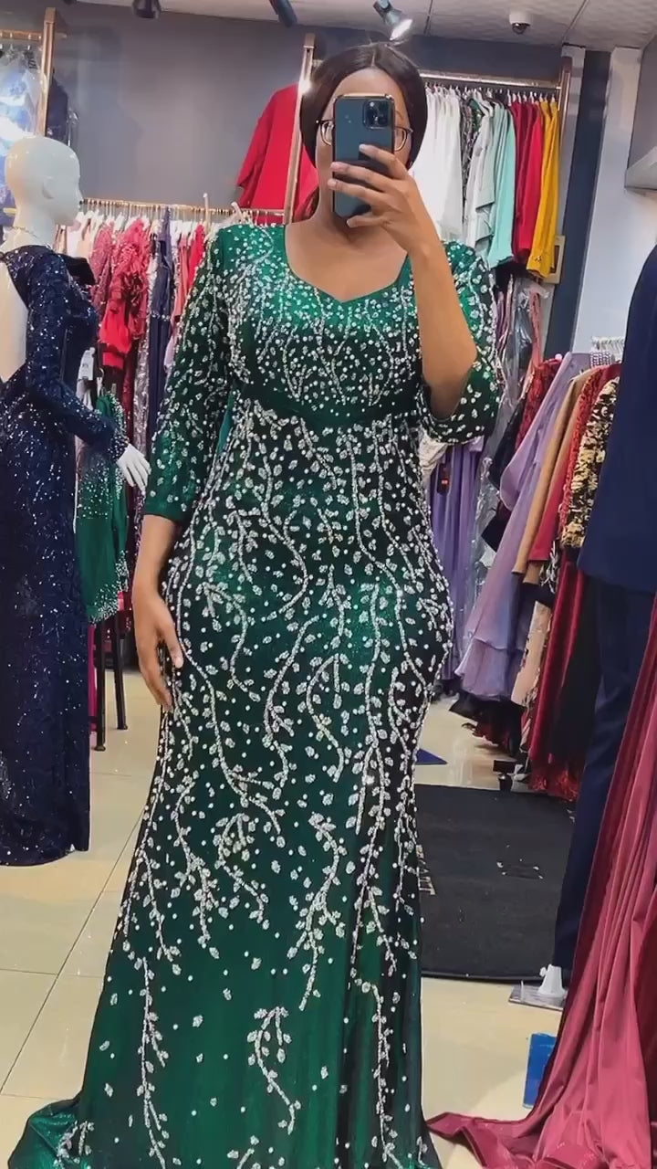 HER EXCELLENCY RHINESTONES DRESS