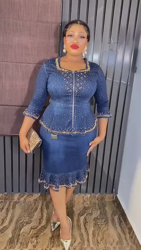 OMOTOLA DENIM SET