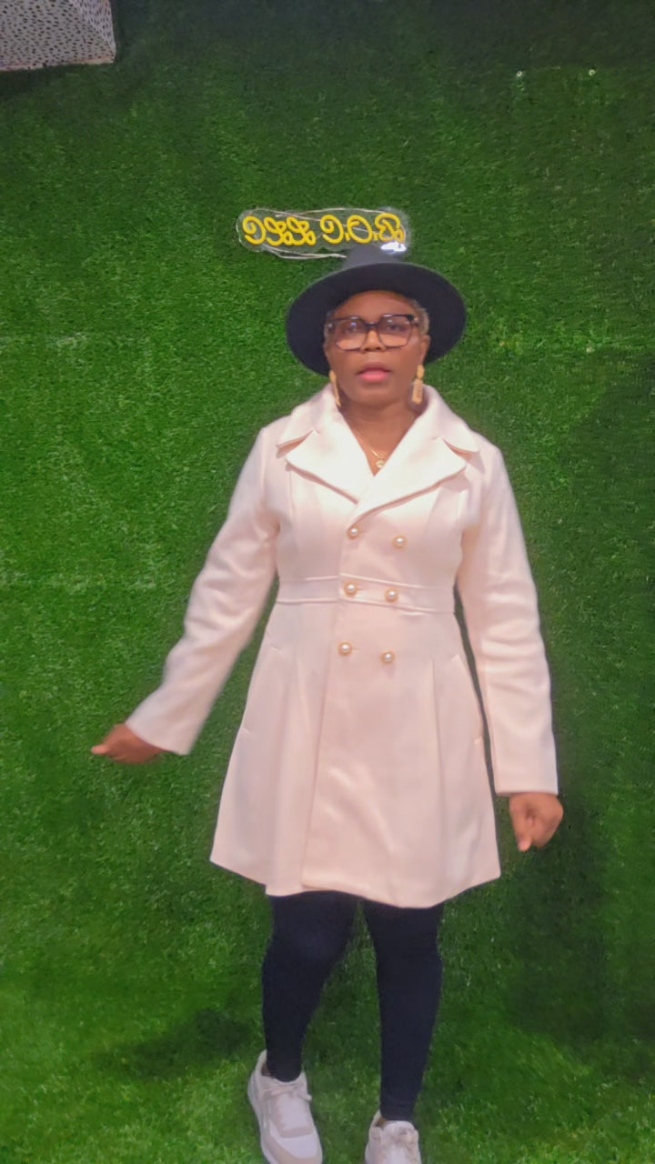 UNIQUE DOUBLE BUTTON OVERCOAT